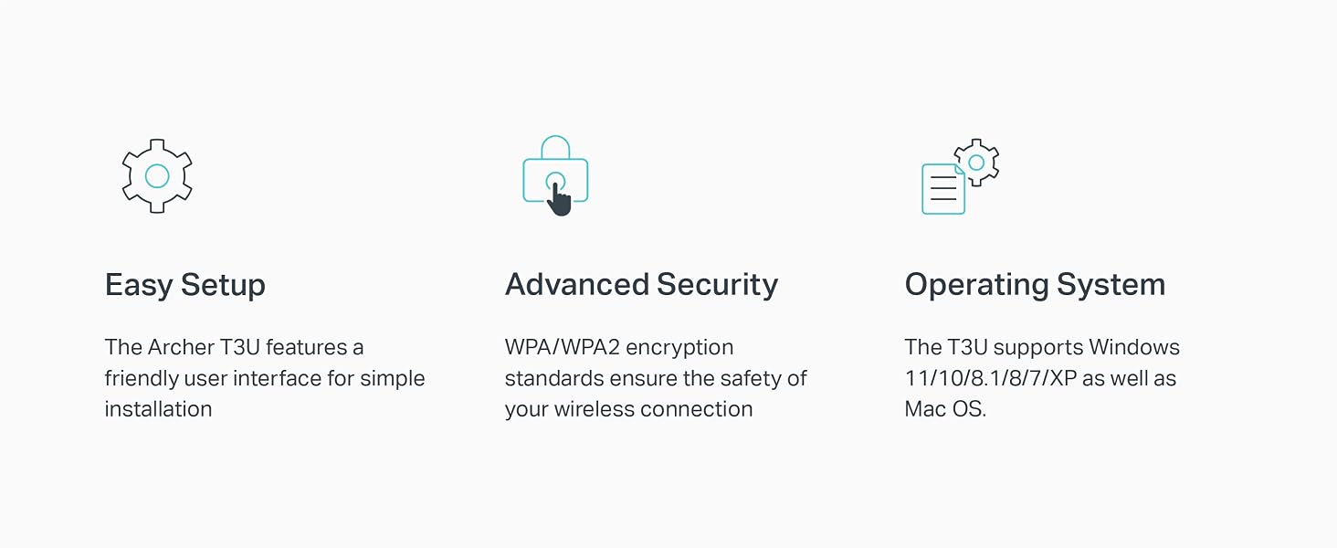 Easy Setup, Advanced Security, Supports Windows 11/10/8.1/8/7/XP and Mac OS 10.9-10.14