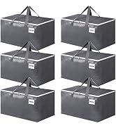 BlissTotes Large Moving Boxes with Zippers & Handles Moving Supplies with lids, Heavy Duty Totes ...