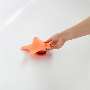 boon peach star drain plug