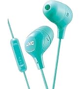 JVC Memory Foam Earbud Marshmallow Memory Foam Earbud with Mic Green (HAFX38MG)