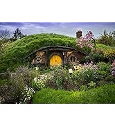 BELECO 7x5ft Fabric Hobbiton Cave Backdrop Matamata Rural Living Cabin for Hobbit Decoration Back...