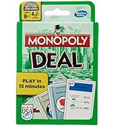 Hasbro Gaming Monopoly Deal Card Game, Quick-Playing Card Game for 2-5 Players, Game for Families...
