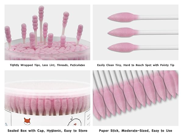 HOMEFOX COTTON SWAB SPRIAL PRECISION