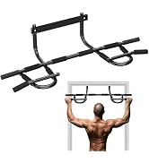 Pull Up Bar for Doorway, Upgrade Chin up Bar for Doorway Without Screws, Portable Strength Traini...