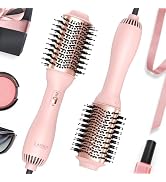 LANDOT Hair Blow Dryer Brush: One-Step Hot Air Brush with 60mm Oval Barrel - 4 in 1 HairDryer Sty...