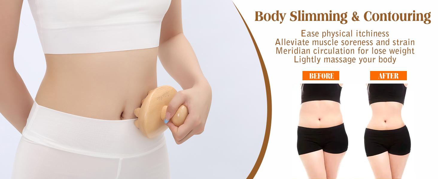 body slimming wood therapy massager tools