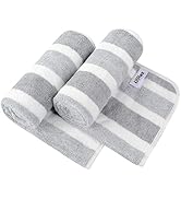 KinHwa Microfiber Hand Towels for Bathroom Soft and Absorbent Face Towels Grey Bathroom Hand Towe...