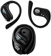 Transformers Open-Ear Wireless Bluetooth 5.4 Workout Headphones, Comfort Silicone Earhook, Surrou...