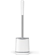TRENTI Toilet Brush, Toilet Brush and Holder Set, Bristles Toilet Bowl Brush Head with Ventilated...