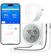 GoveeLife Upgraded Smart WiFi Refrigerator Thermometer Digital with Freezer Alarm, Wireless Magne...