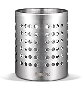 KSENDALO 304 Stainless Steel Utensil Holder Heavy Silverware Utensil Drying Rack, Utility Sturdy ...