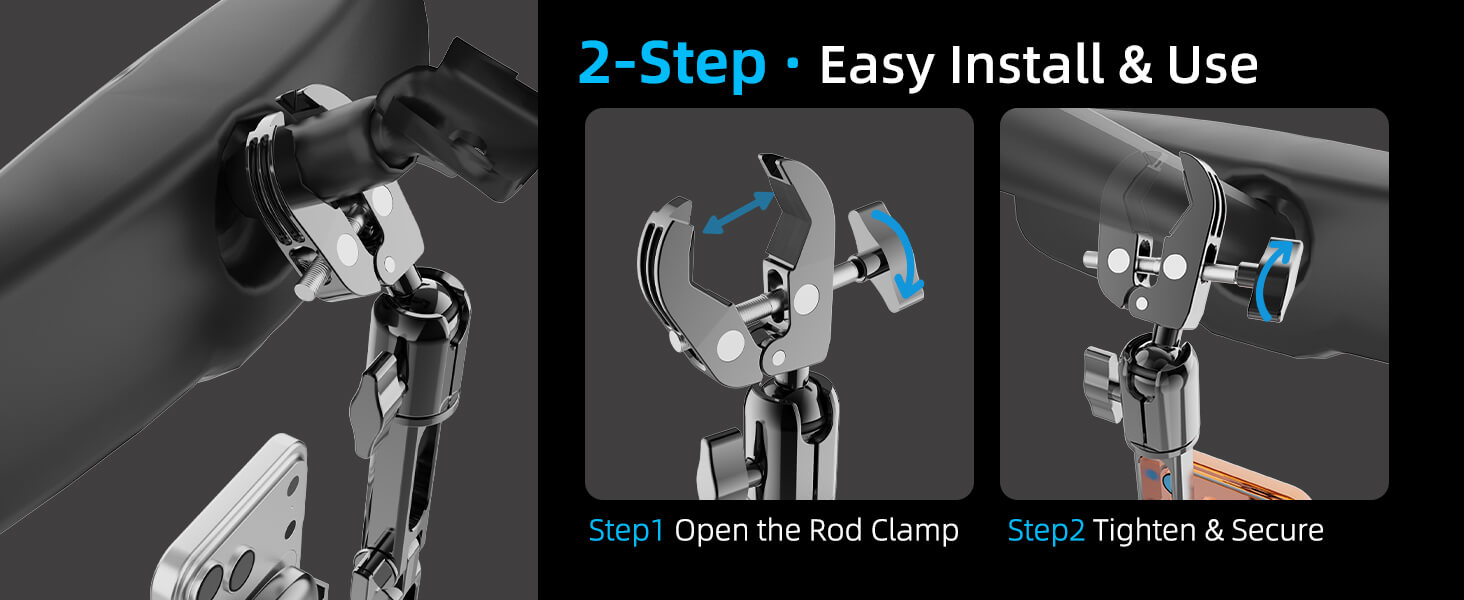 2-Step Easy Install & Use