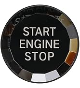 Qiilu Start Stop Engine Switch Button, Crystal Engine Start Stop Button Switch for 3 4 Series G28...