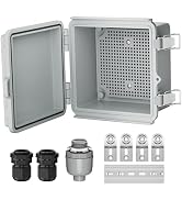 Joinfworld Outdoor Electrical Box Waterproof IP67 6X6 Plastic Project Box Enclosure Weatherproof ...