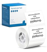 POLONO Genuine Thermal Labels for PM220S Label Makers, 1.57
