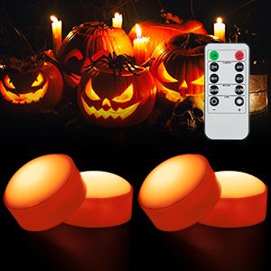 4-Pack Halloween Led Pumpkin Lights