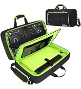 SNIGJAT DJ Controller Case for DDJ-FLX4/ DJ 400/ DDJ-REV1, Padded DJ Controller Bag with 5 Pocket...