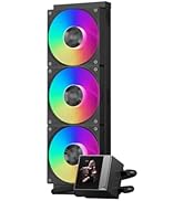 PCCOOLER CPU Cooler Liquid Freezer, 360mm AIO Liquid Cooling, High-Performance Pump, 2.4” IPS Dis...