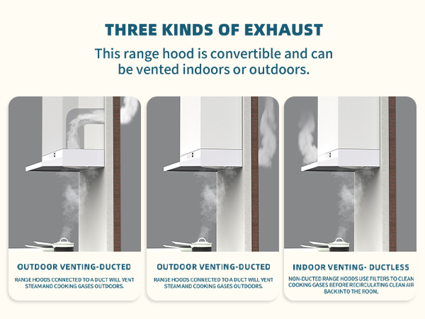 ductless range hood ducted convertiable ventless range hood white range hood