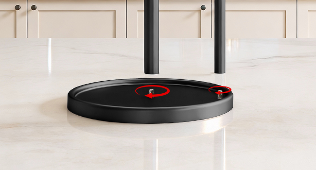black paper towel holder