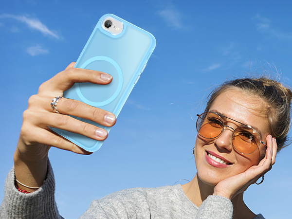 a black matte case, elegant, stylish, attractive