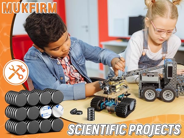 Ceramic magnets for science event