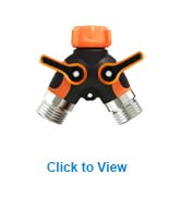 Hose Splitter 2 Way Heavy Duty, Garden Hose Splitters, Water Y Valve Splitter, Dual Hose Bib