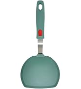 Silicone Spatula Turner, Wide Pancake Spatulas for Nonstick Cookware Pan, Heat Resistant 600°F, T...