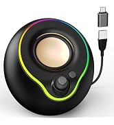 LNEURE USB Computer Speakers, Laptop Speakers, Plug Play, Loud and Clear Sound, Easy Access Volum...
