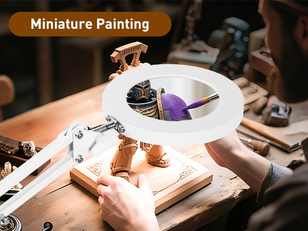 magnifying light crafting embroidery miniature painting reading small print soldering repair nailing