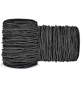 LUSTEMBER Stretchy String for Bracelets, 2 Rolls 1 mm Sturdy Elastic String Elastic Cord for Jewe...