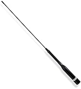 FMUSER UV200 Dual Band Antenna,15 Inch Heavy-Duty Spring 144/430MHz Ham Radio Antenna, Perfect fo...