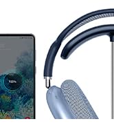 Miroddi Headphone Stand with Wireless Charger, Independent USB Charging Port, 5 in 1 Charging Sta...