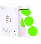 PARLAIM 1 Inch Round Permanent Adhesive Color-Code Dot Stickers,1000 per Roll dots Label Dispense...