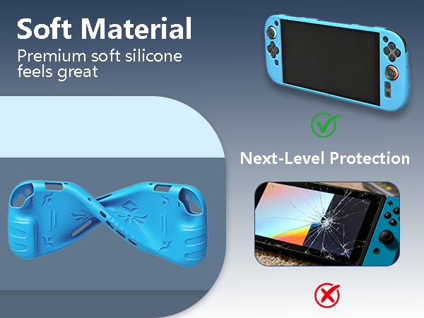 Protective Case for Nintendo Switch 2, 8In1 Ergonomic Comfort Soft Grip Slim Cover Kit