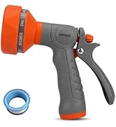 FXFOUCS Garden Hose Nozzle Sprayer– this high heavy-duty spray nozzle offer 9 watering patterns f...