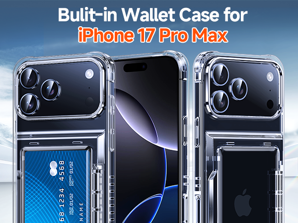 iPhone 17 Pro Max Case with wallet
