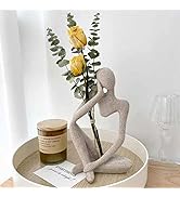 Thinker Statues and Sculptures, Sandstone Resin Thinker Statue Ornaments, Abstract Style Sculptur...