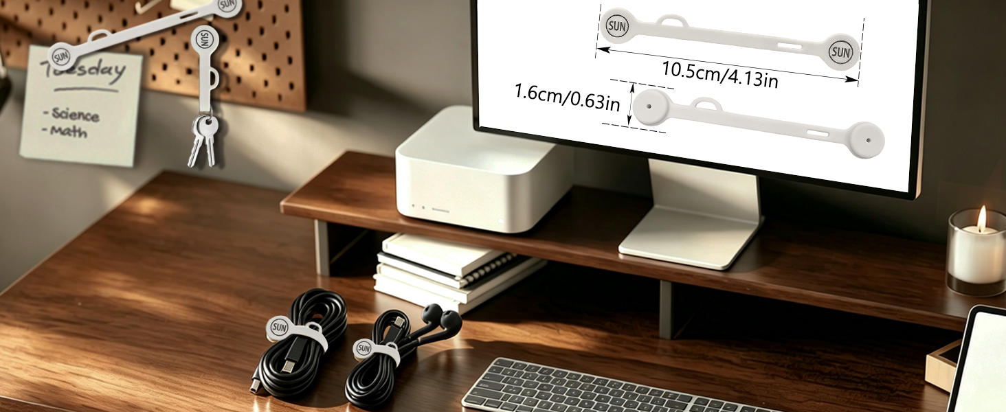 MAGNETIC CABLE CLIPS ORGANIZERS