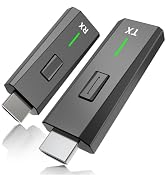 Upgraded Wireless HDMI Transmitter and Receiver 328FT/100M Plug and Play | 4k Decode 1080P Output...