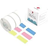 Phomemo D30 Label Tape for D30 D35 Q30 Q30S Q31 Q32 Label Maker, Black on Pink, Blue, Yellow Stic...
