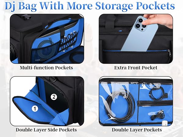Dj Bag With More Storage Pockets