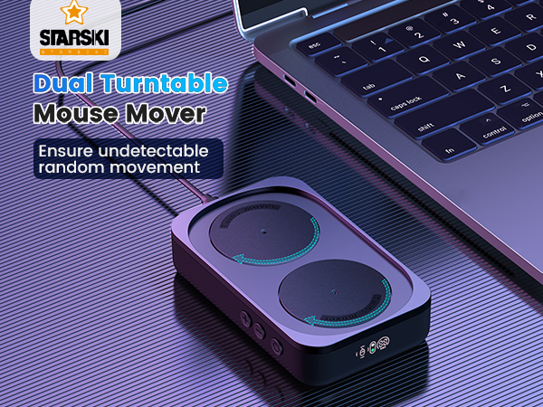 dual turntable mouse mover
