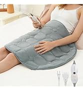 Drewin Weighted Heating Pad for Relax and Calm, Velvet-Soft 7 lbs Electric Lap Blanket for Neck S...
