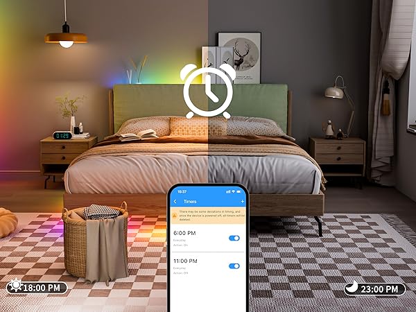 RGBIC COB LED Strip 12v 18ft
