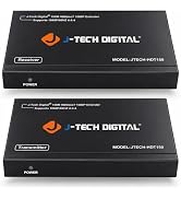 J-Tech Digital Long Range HDMI Extender Over Cat6 150m/492ft HDBaseT 1080P Extender PoC, Bi-Direc...