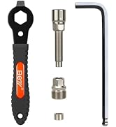 Chrisphil Bike Crank Puller Tool Set - Works with Square Taper, Spline, Compatible with ISIS Driv...