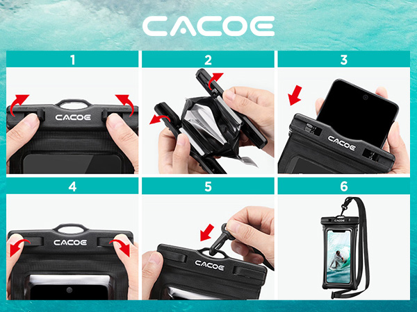 CACOE Universal IPX8 Waterproof Phone case