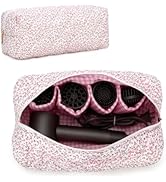 HiTotes Hair Tools Travel Bag Compatible with Dyson Airwrap Cute Floral Travel Case for Shark Fle...