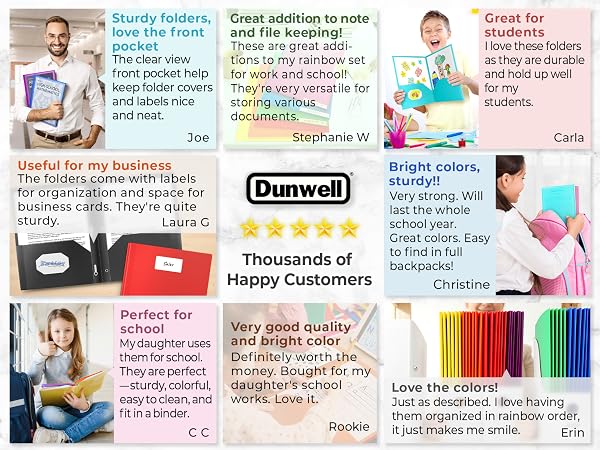 Dunwell Poly Folders - Thousands of Happy Customers